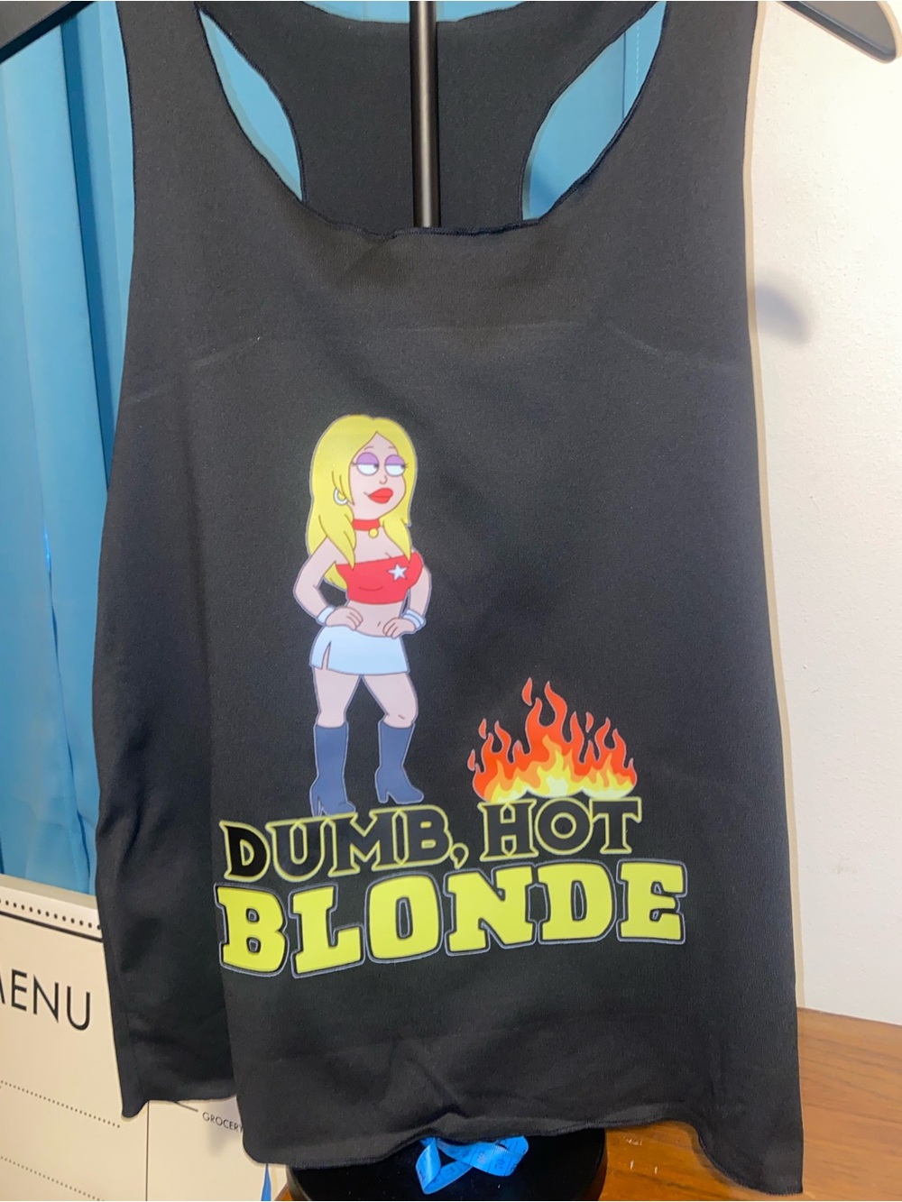 NEW! DUMB, HOT BLONDE- FRANCINE SMITH tank top